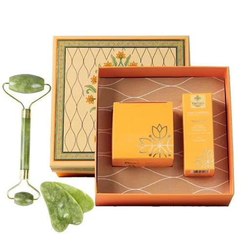 Marvelous Skin Care Gift Box with Jade Roller n Gua Sha