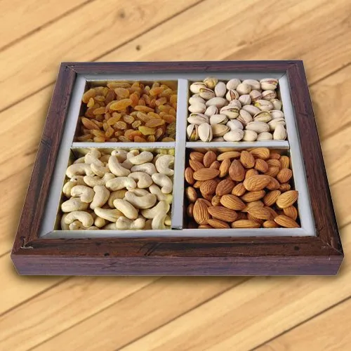 Tray Loaded with Dry Fruits