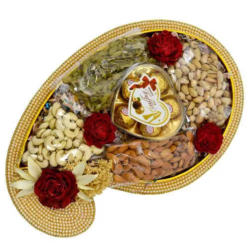 Dry Fruits in Pearl Chopra Tray