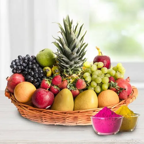 Delicious Seasonal Fruits basket gift hamper