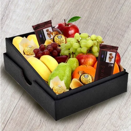 Enticing Box of Fruits N Chocolates