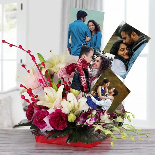 Blooming Custom Photo Basket