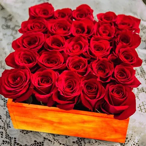 Enchanting Red Roses Arrangement