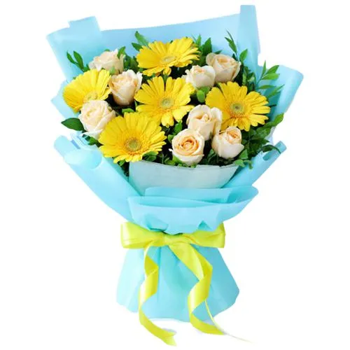 Color Crazy Gerberas in Wrap