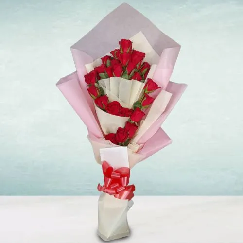 Enigmatic Bouquet of Red Roses