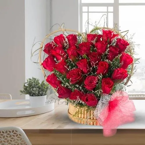 Stunning Red Roses Heart Shaped Arrangement