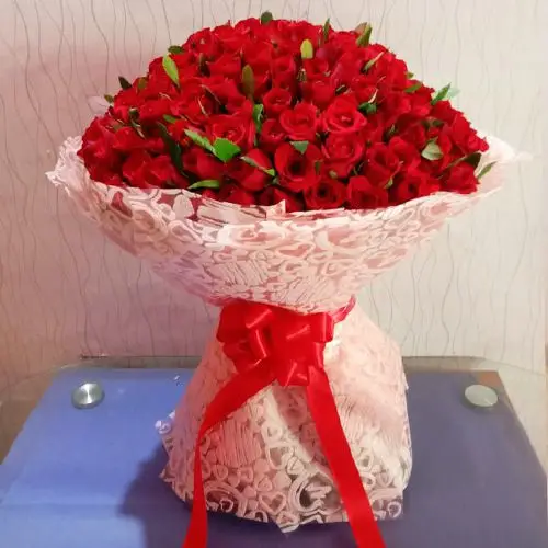 Passionate 100 Red Roses Bouquet