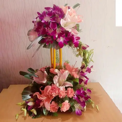 Radiant Mixed Flowers Arrangement