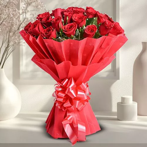 Elegant Red Roses Bouquet