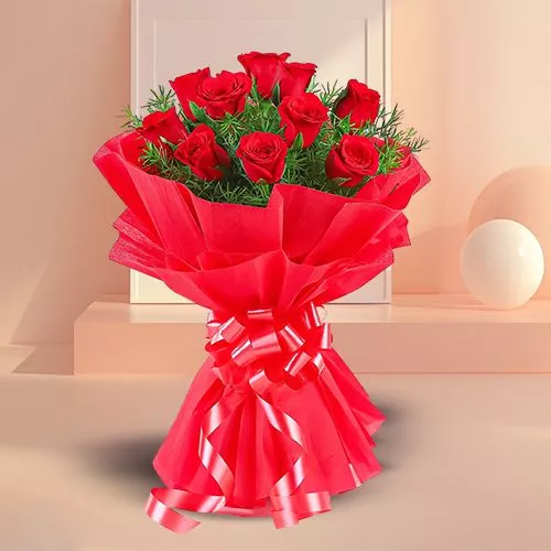 Classic Red Roses Surprise