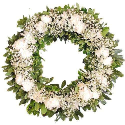 Pretty Wreath of Carnations
