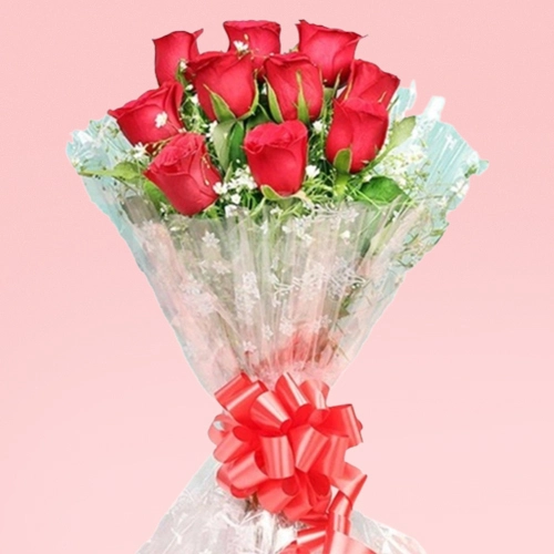 Beautiful Red Roses Arrangement