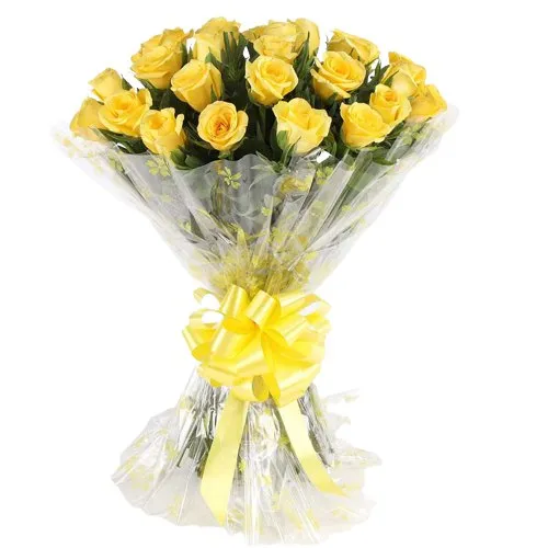 Serenity Yellow Roses Bunch