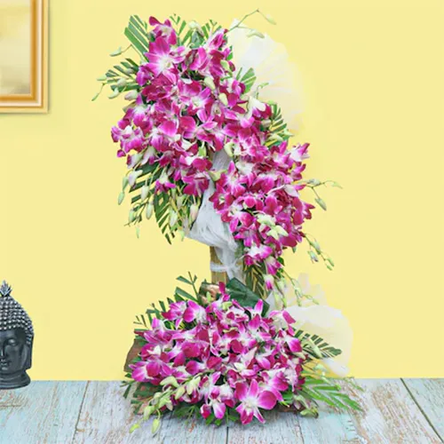 Wondrful Tall Arrangement of Orchids