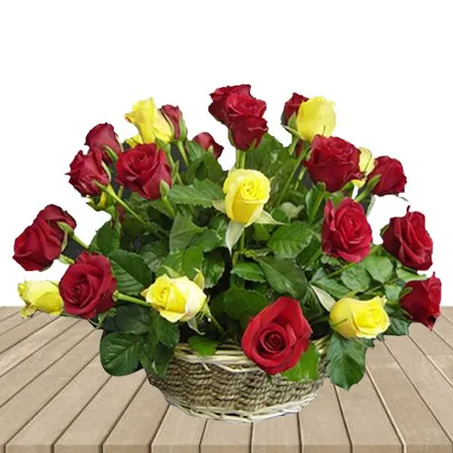 Lovely Arrangement of Mixed Roses