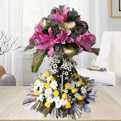 Breathtaking Floral Tier Arranger