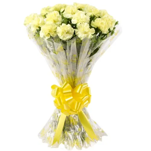 Yellow Sheen Carnations