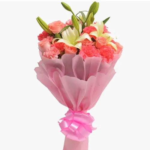 Admiring Mixed Floral Bouquet