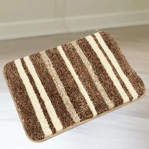 Classy Striped Bath Mat