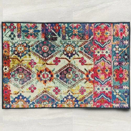 Divine 3D Printed Vintage Persian Carpet Rug Runner