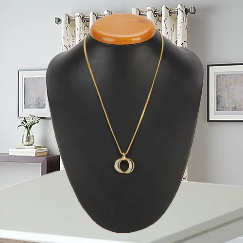 Marvelous Stone Beaded Pendant with Chain