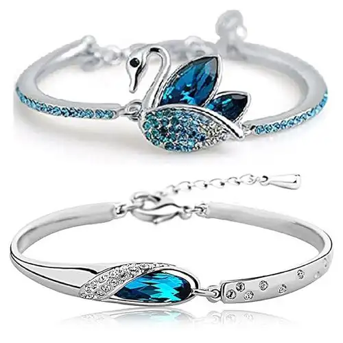 Shimmering Crystal Bracelets