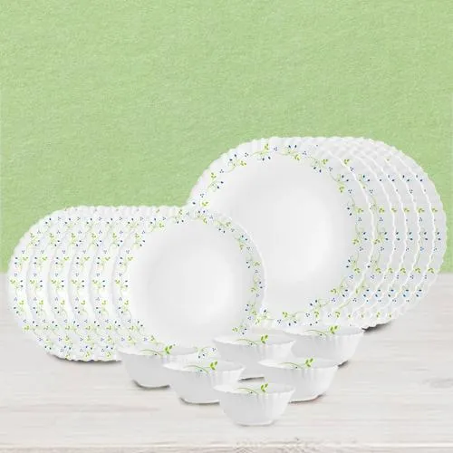 Remarkable Cello Opalware Tropical Lagoon Dinner Set