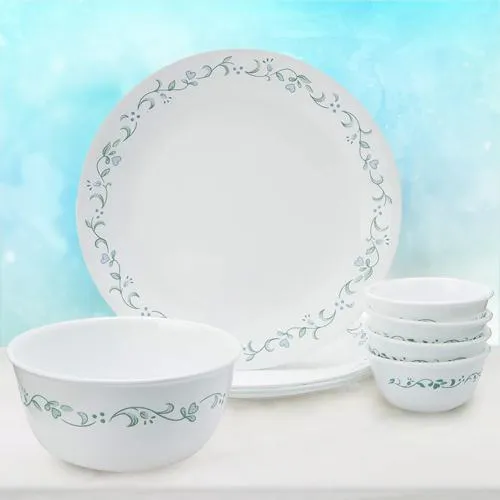 Beautiful Corelle Country Cottage Glass Dinner Set