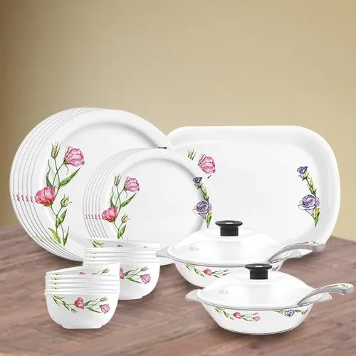 Ravishing Milton Lissome Round Melamine Dinner Set