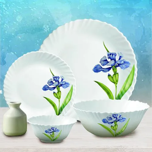 Stylish LaOpala Royal Iris Classic Collection Dinner Set