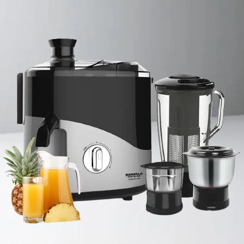 Fabulous Maharaja Whiteline 3 Jars Juicer Mixer Grinder in Black n Silver