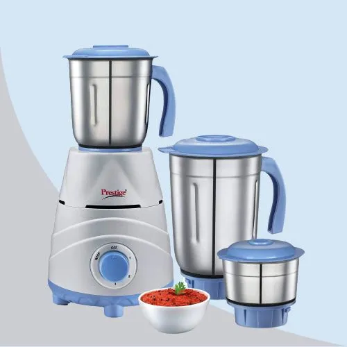 Ideal Gift of Prestige Blue Color Mixer Grinder with 3 Jars