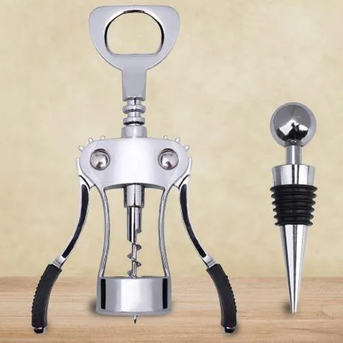 Premium Winged Corkscrew with Stopper