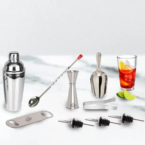 Outstanding 9 Pc Stainless Steel Bar Set