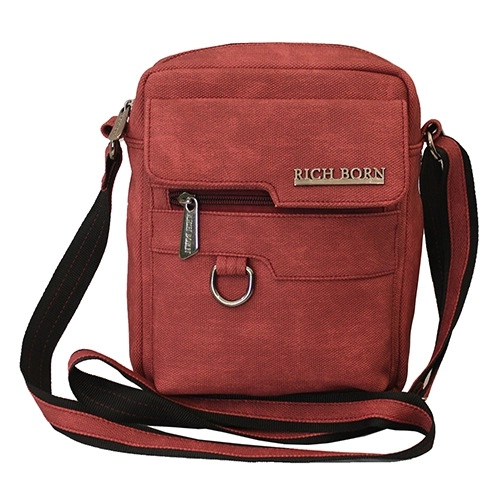 Absolute Marvel Cherry Color Sling Bag for Men