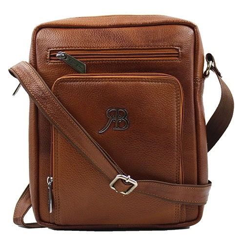 Awesome Brown Mens Sling with Zipped Pockets