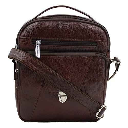 Trending Gents Sling in Dark Brown with Lock Pocket