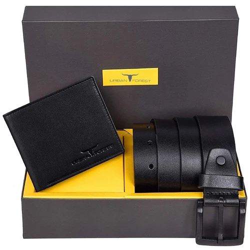 Stoning Mens Wallet N Belt Combo Set for Men