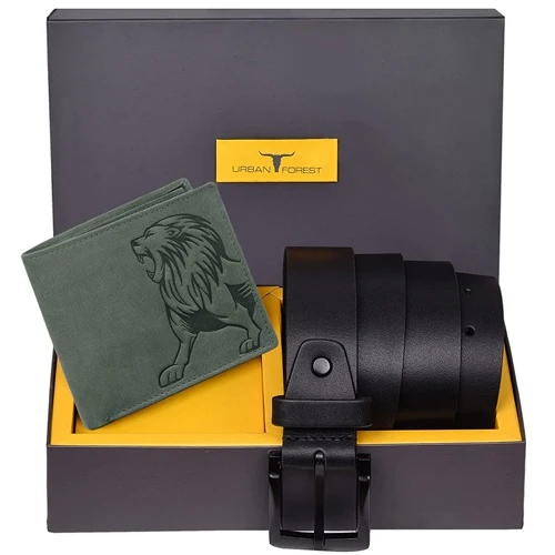 Trendiest Urban Forest Wallet N Belt Combo Set for Men