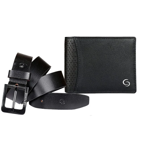 Gorgeous Getoree Wallet N Belt Combo Set for Him