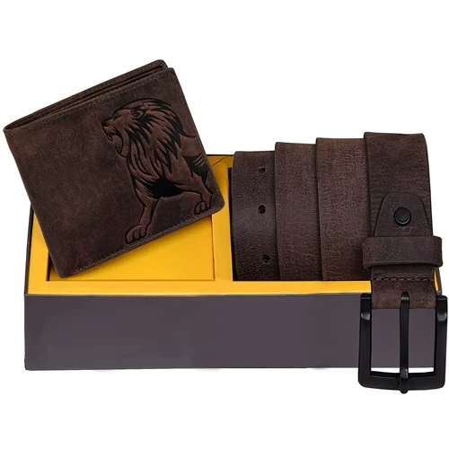 Fantastic Urban Forest Mens Wallet N Belt Combo Gift