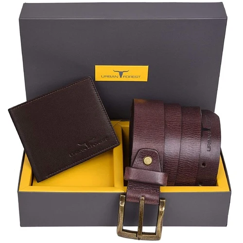 Stunning Urban Forest Mens Wallet N Belt Combo Set