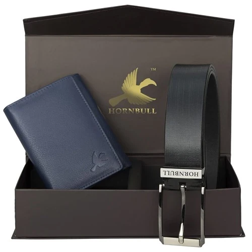 Exclusive Hornbull Gents Leather Wallet N Belt Combo