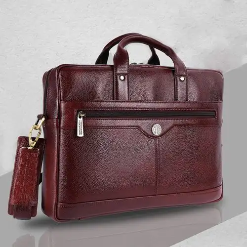 Elegant Leather Laptop Bag