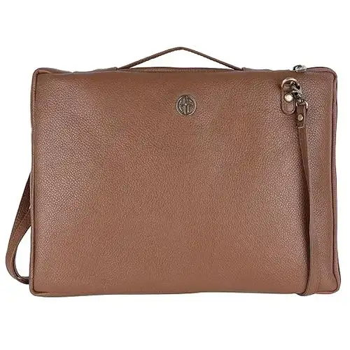 Classic Leather Slim Laptop Sleeve Bag