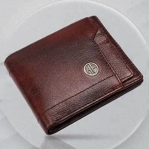 Attractive Leather RFID Protected Mens Wallet