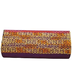 Marvelous Purple Leather Clutch Bag For Ladies
