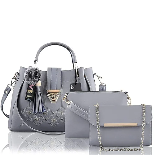 Fabulous Fargo PU Leather Ladies Handbag Combo Of 3