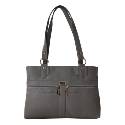 Grey Colored Stylish Ladies Shoulder Bag
