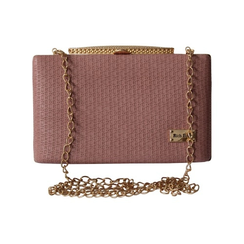 Classy Mauve Colored Party Purse for Ladies